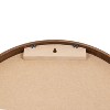 Sunnydaze Round Magnetic Chalkboard for Wall with Pine Frame, Chalk, and Eraser - Rustic Brown - 2 of 4