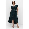 Women's Plus Size Flirty Jen Maxi Dress - green | CITY CHIC - 2 of 4