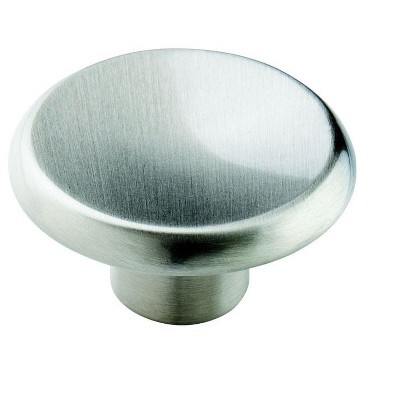 Allison Round Satin Nickel Cabinet Knob with Mounting Hardware
