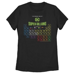 Women's Justice League Periodic Table of Super-Villains T-Shirt - 1 of 3