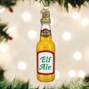 Old World Christmas Blown Glass Ornament for Christmas Tree, Elf Ale Beer Bottle - 2 of 4