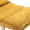 Upholstered Rocking Chair, Upholstered Nursery Glider Chair with High Backrest,Comfy Rocking Accent Armchair for Living Room Bedroom Office - 3 of 4