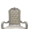 25.75" Dresden Dining Chair Synthetic Leather and Bone White Finish - Acme Furniture: Elegant Tufted Armrest, Wood Frame, No Assembly Required - 2 of 4