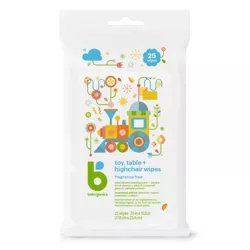 Babyganics Toy And Table Wipes - 25ct