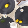 DII Doubleframe Indoor/Outdoor PVC Round Placemat/6, Stonewash Blue, 13.75" Diameter - 2 of 4
