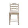 24" Marino Counter Height Barstool Upholstered Seat & Back - Linon - image 3 of 4