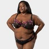 Curvy Couture Plus Size Lush Embroidery Unlined Balconette Bra - 4 of 4
