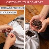 Florensi Round Meditation Cushion, Removable & Washable Velvet Cover, 100% Buckwheat Fill - 4 of 4
