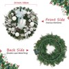 24" Pre-Lit Christmas Wreath for Front Door - 2 of 4