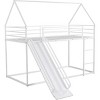 Streamdale Twin over Twin House Bunk Bed with Ladder and Slide, White - 4 of 4