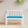 vidaXL Garden Bench Cushion Light Blue - 39.4"x19.7" Oxford Fabric, Hollow Fiber Filled Outdoor/Indoor Seating Pad with Non-Slip Ties, Water-Resistant - 3 of 4