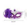 Unique Bargains Halloween Christmas Ball Princess Half Face Party Mask 1 Pc - 2 of 4