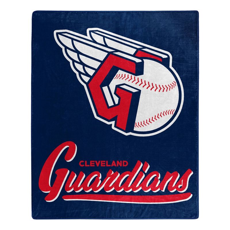 MLB Cleveland Guardians 50 x 60 Raschel Throw Blanket, 1 of 4