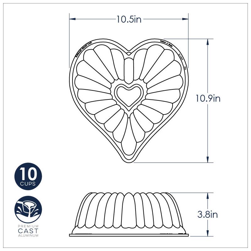 Nordic Ware Elegant Heart Bundt®, 6 of 10