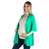 24seven Comfort Apparel Women's Maternity Open Front Cardigan - 2 of 4