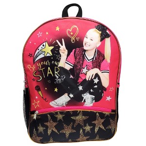 JoJo Siwa Backpack 16" Be Your Own Star Heart Peace Front Pocket - 1 of 3