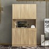 JUJABU 70.87" Tall Wardrobe& Kitchen Cabinet with 6-Doors - 3 of 4