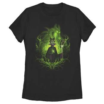 Women's Sleeping Beauty Dark Detailed Maleficent T-Shirt