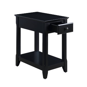 13" Bertie Accent Table Black Finish - Acme Furniture - 1 of 4