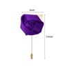 Unique Bargains Wedding Ceremony Anniversary Party Rose Groom Silk Metal Boutonnieres 12 Pcs - 2 of 3