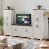 GDFStudio Fariel 108.7'' Modern Multifunctional TV Cabinet Set with 2 Sideboards - 2 of 4