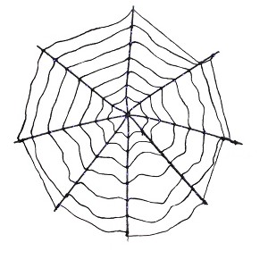 Northlight Lighted Spider Web Halloween Decoration - 31.5" - Black - Purple LED Lights - 1 of 4