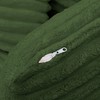 Living Room Compressed Chaise Lounge Foam Sofa bed, Fluffy Corduroy Upholstered Cloud Couch with Deep Seat, Green - 4 of 4