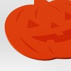 Halloween Pumpkin Charger Placemat Orange - Hyde and EEK! Boutique™: Novelty Shape, Polyester, Spot Clean - 3 of 3