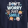 Boys' - Disney - Don't Worry Be Emojis Graphic Long Sleeve Fleece Sweatshirt - 2 of 4