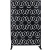 PAGED Privacy Screen Modern Metal Fence Partition Panel with Geometric Pattern for Balcony Garden Room Divider, 76" H×48" W - 4 of 4