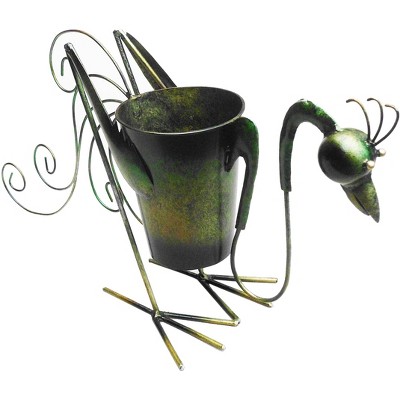 D-Art Collection Iron Rooster Planter Dcor
