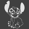 Men's Lilo & Stitch Negative Black and White Sweatshirt - 2 of 4