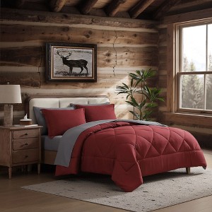 Coleman® 7 Piece Reversible Comforter & Sheet Set, All Season Bedding Set - 1 of 4