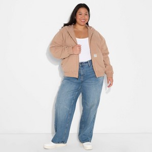 Women's Canvas Hooded Utility Jacket - Wild Fable™ - 1 of 3