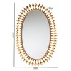 Baxton Studio Rogier Modern Glam and Luxe Antique Goldleaf Metal Accent Wall Mirror - 4 of 4