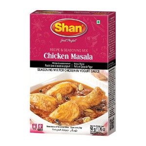 Shan Chicken Masala Mix (50g) - Authentic Chicken Curry Spice Powder for Chicken Breast, Chicken Tikka Masala, and Curry Chicken - 1 of 4