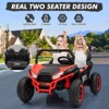 Jojoka 24V 2 Seater Ride On Car, XXXL Off-Road UTV for Kids w/Metal Frame, Wide Seat,Pop Music,3 Speeds for Boys and Girls - 3 of 4