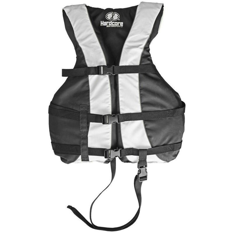 High Visibility Adult & Kids Life Jacket PFD USCG Type III Ski Vest w/ Leg Strap, 1 of 4
