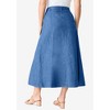 Roaman's Women's Plus Size Tall Classic Stretch A Line Maxi Skirt - 3 of 4