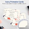 Avery Printable Cards with Scalloped Edges, 6" x 9", Matte Ivory, 50ct - 2 of 4