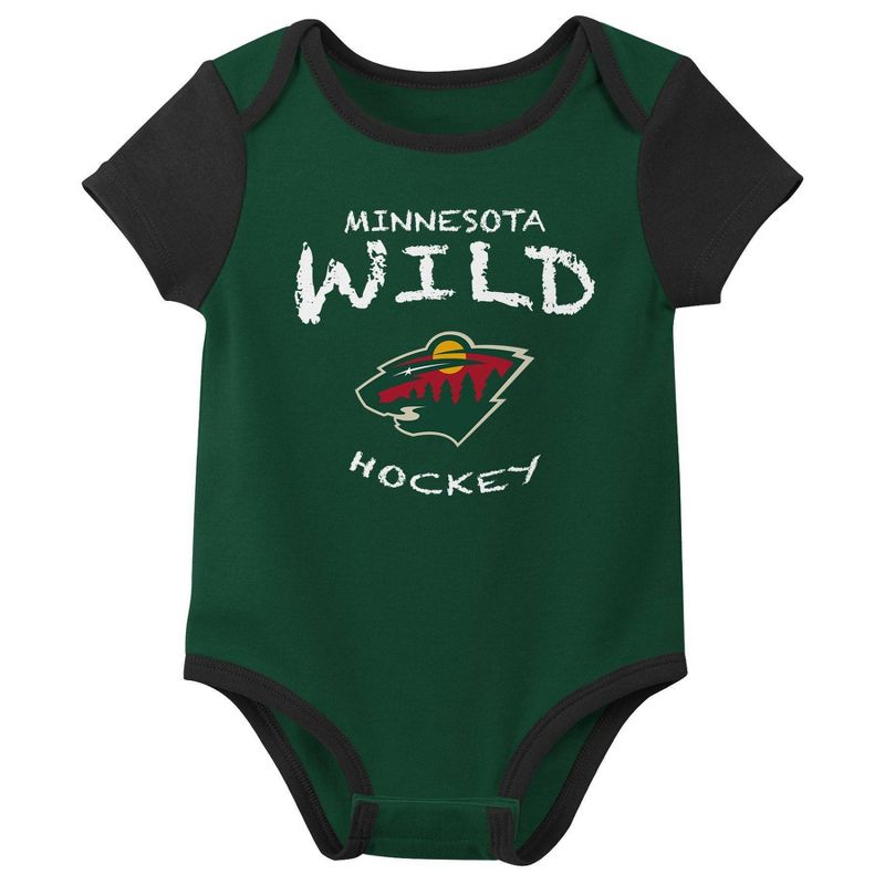 NHL Minnesota Wild Infant Boys&#39; 3pk Bodysuit, 4 of 5