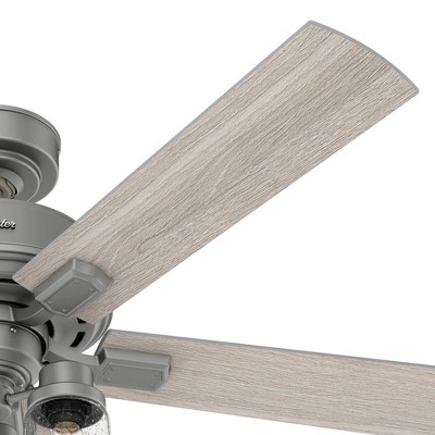 Matte Silver 52" Hartland Low Profile Ceiling Fan with LED Light