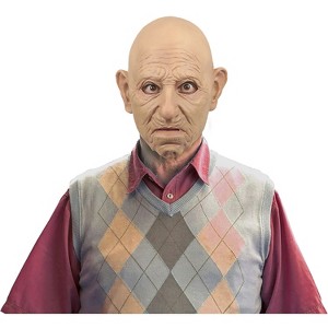 Ghoulish Mens Old Man Costume Mask -  - Beige - 1 of 1