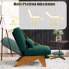 MOONMISS Comfortable Circle Velvet Adjustable Accent Chair and Footrest Set, Thick-Padded Lounge Chair For living room - 2 of 4