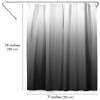 Americanflat 71x74 Grey Ombre Shower Curtain - 100% Polyester Curtain - Water-Resistant with Metal Grommets and 12 Rings - Gradient Shower Curtains - 2 of 4