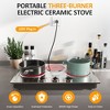 Heynemo 1800W Burner Portable Electric Ceramic Stove, C Knob Control, Indicator Light, Compatible with All Cookware for Multiple Cooking Scenarios - 4 of 4