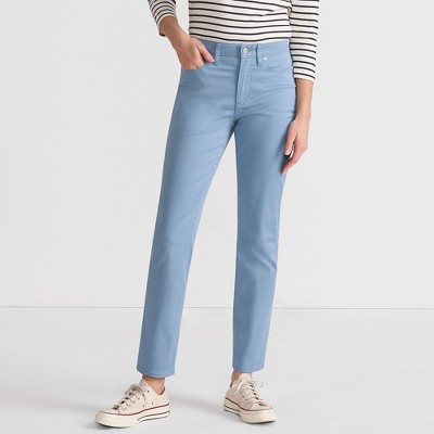 Lands' End Women's High Rise Slimming 5 Pocket Chino Slim Leg Pants