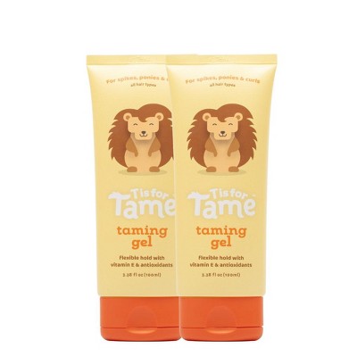 T is for Tame - Hair Taming Gel for Toddlers, Babies, Natural & Vegan Hair Gel, Anti-Frizz, Non-Sticky, Vitamin E Infused, 3.38 fl oz