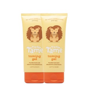 T is for Tame - Hair Taming Gel for Toddlers, Babies, Natural & Vegan Hair Gel, Anti-Frizz, Non-Sticky, Vitamin E Infused, 3.38 fl oz - 1 of 4