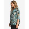 Jessica London Women's Plus Size Crew Neck Double Layered Tunic - 4 of 4